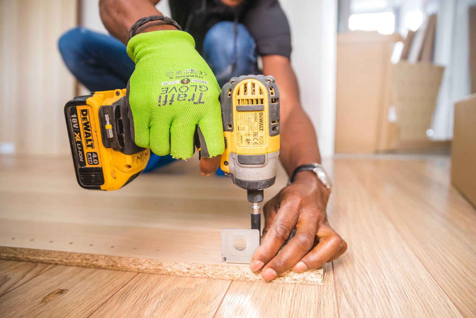 Tools and materials on a building site