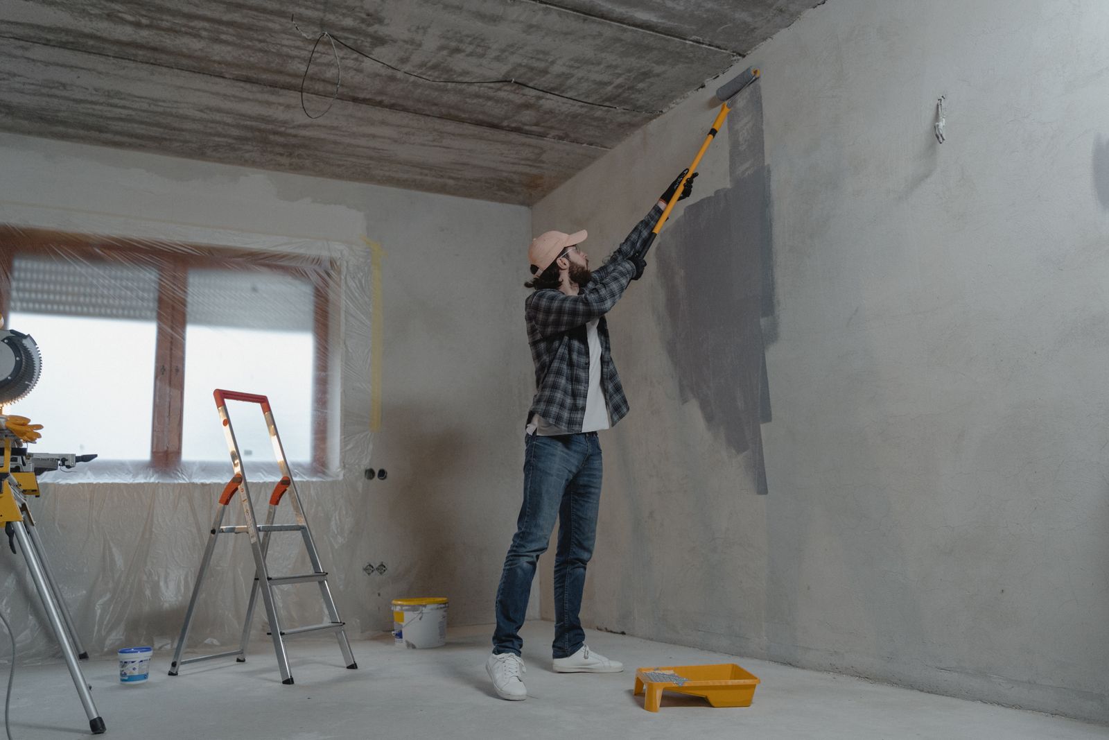 Home renovation interior work in progress